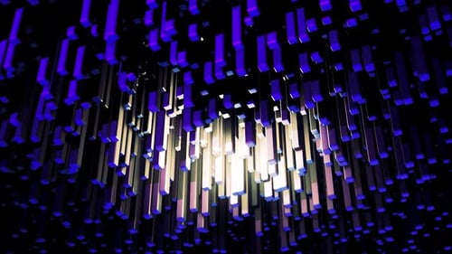 Breathtaking optical Illusion with modern 3D rectangular blocks