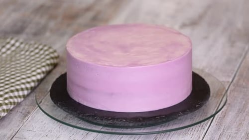 Close-up of Cake on Plate