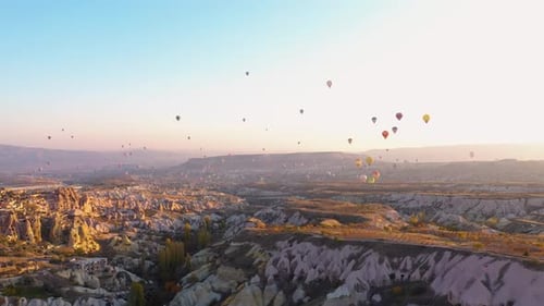 Cappadocia Hot Air Balloons at Picturesque Sunrise