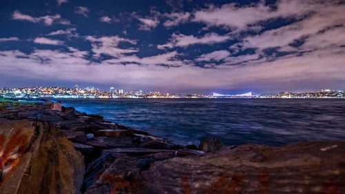 Istanbul Bosphorus Night Timelapse