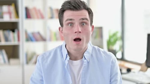 Disappointed Young Man Shocked By Loss