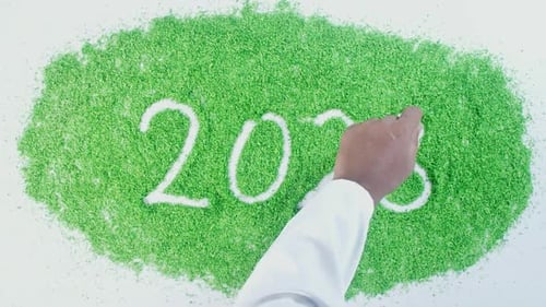 Hand Writes On Green 2028