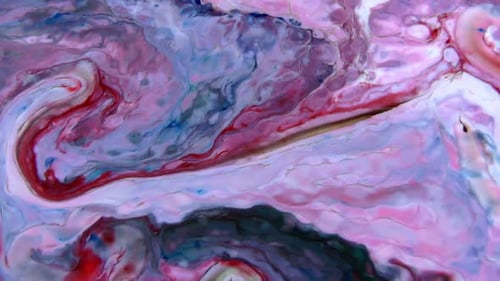 Swirling Fluid Abstract Art in Dynamic Motion