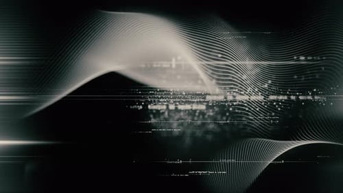 Futuristic Data Matrix Simulation HUD Background 05