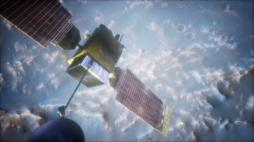 Globaler Landvermesser umkreist den Mars