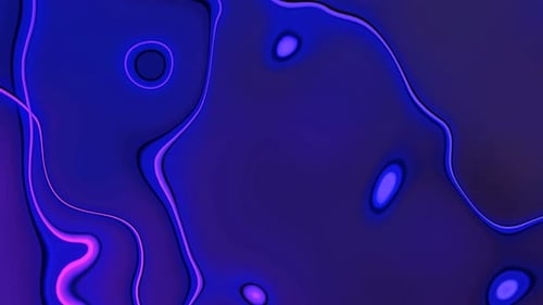 Dark Blue Flowing Liquid Waves
