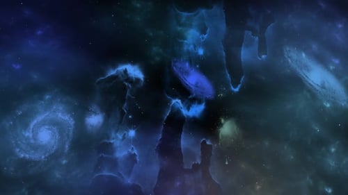 Animated Space Nebula and Galaxy Background Loop