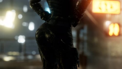 Futuristic Robot Character Animation in Sci-Fi Environment