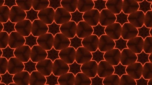 New Brown Color Neon Light Abstract Hexagon Mirror Liquid Animated Background