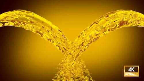 Fountain Oil Splash Collision