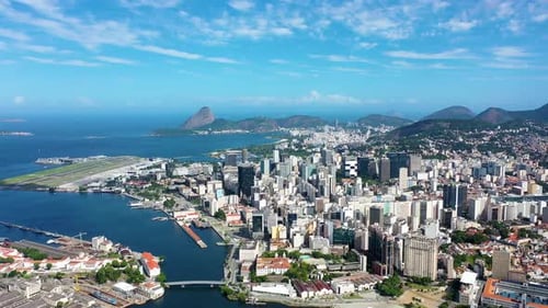 Rio de Janeiro Brasil. Marco de viagens internacionais. Destino de férias