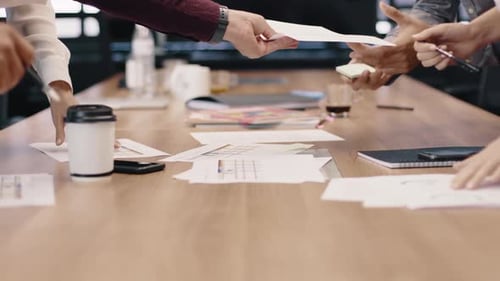 Brainstorming Ideas In Modern Office Workspace