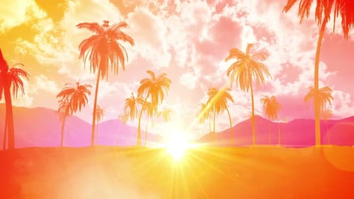Sommerlicher Sonnenuntergang-Hintergrund