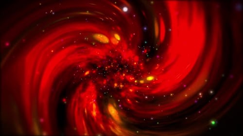 Dynamic Red and Orange Swirling Vortex Background Animation