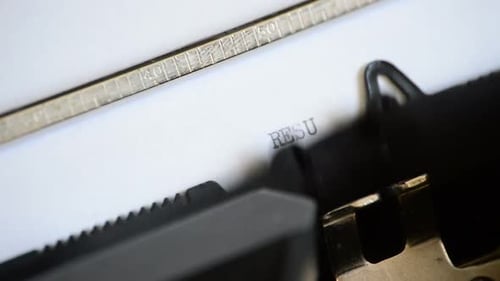 Typing the Word Resume
