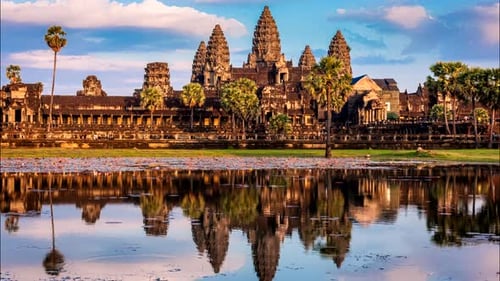 Timelapse of Cambodia Landmark Angkor Wat