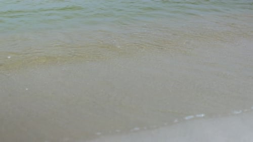 Calm Sea Ocean Landscape Scenery View Little Waves and Blue Sky in Daytime