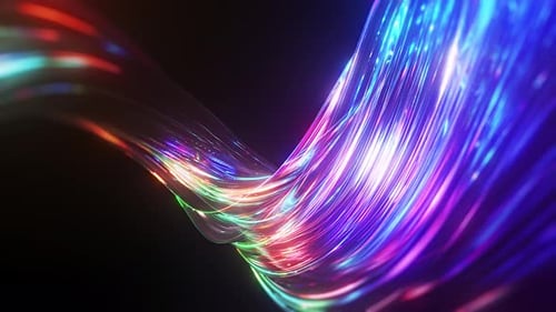 Vibrant Abstract Light Streaks Flowing Motion Background