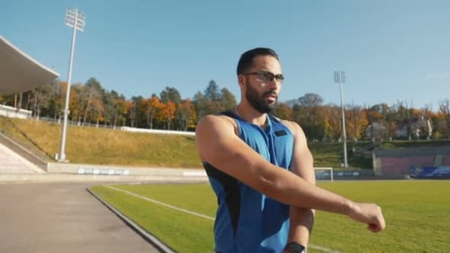 Man Does Warming Up