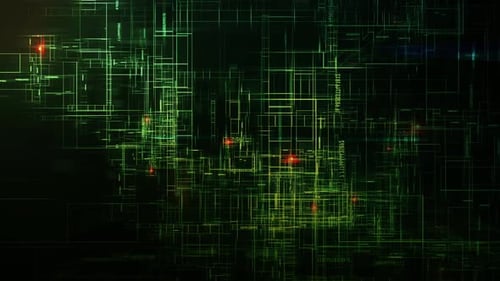 Hi-Tech Green Digital Abstract