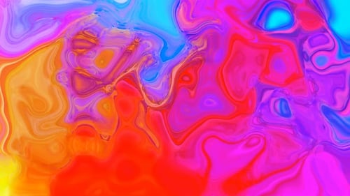 Vibrant Abstract Fluid Color Waves Background Animation