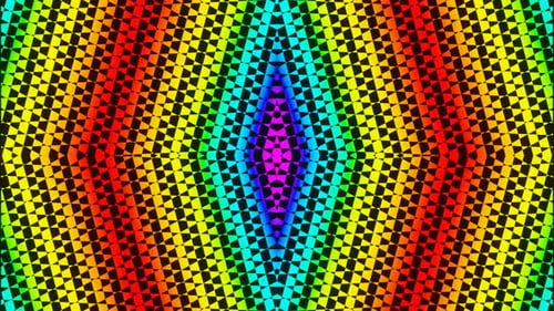 Bright Multicolored Pixel Abstraction of Diamonds 02