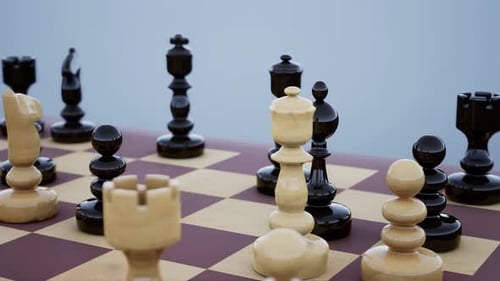 Dynamic 3D Chess Game Animation with Realistic Pieces