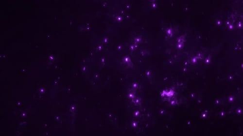 Divine Purple and Violet Ethereal Abstract Magic Plasma Loop Background with Copy Space
