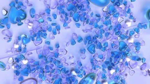 Romantic Transparent Hearts Reveal Opener Animation