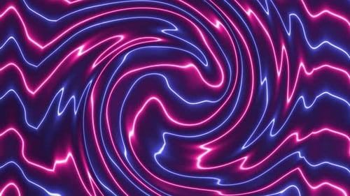 Dynamic Abstract Neon Wave Swirl Background