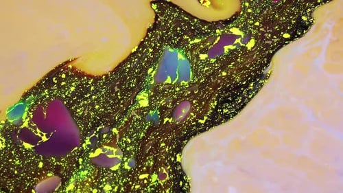 Psychedelic Spreading Paint Flow Explosion