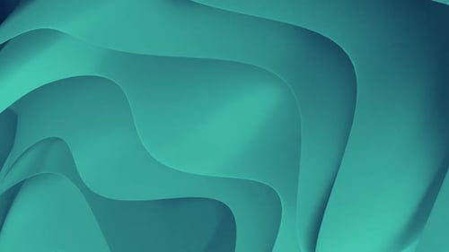 Abstract Fluid Wavy Teal Background Loop