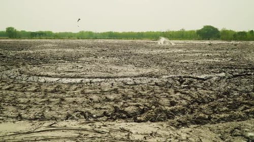 Mud Volcano Bledug Kuwu Indonesia