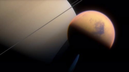 Titanmond des großen Gasplaneten Saturn