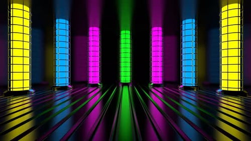 Neon Stage Background Loop