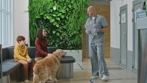 Waiting For Appointment At Vet Clinic