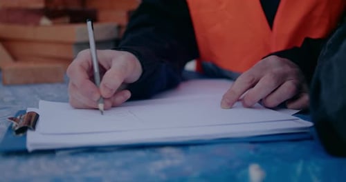 Konzentrierte Ingenieure diskutieren über Prüfung und Entwicklung auf der Baustelle