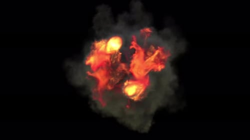 Explosive Fire Burst Reveal Transition