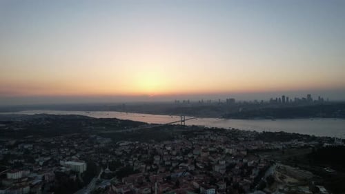 Istanbul Bosporus Camlica Bosporus Luftaufnahme