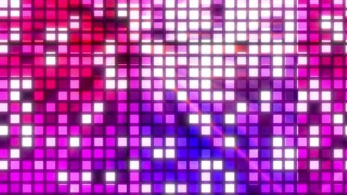 Dynamic Flashing Square Grid Abstract Background
