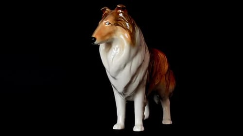 Erschießung einer Statuette eines Hundes 26