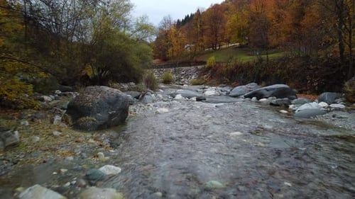 Autumn Mountain River