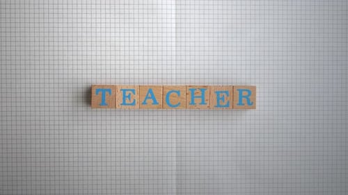 Teacher Wooden Letters Stop Motion