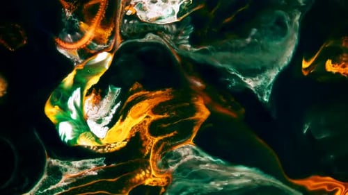 Abstract Colorful Ink Blast