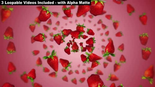 Falling Strawberries Package