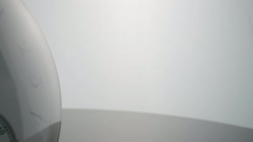 Antique Clock Hands Moving Close Up