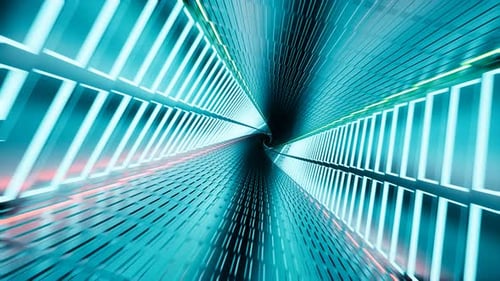 Abstract Neon Tunnel