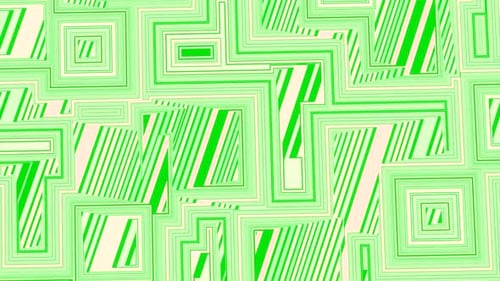 Abstract Green Geometric Lines Animated Pattern Background