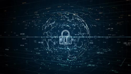 Lock Icon Of Cyber Security 931