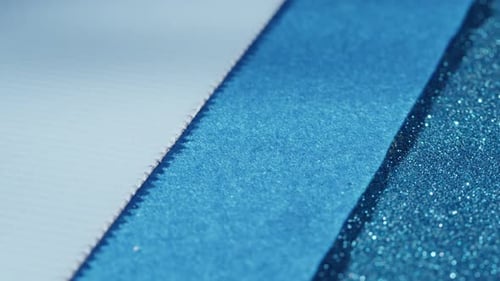 Blue Gradient with Glitter Palette Texture Bright Shimmer Closeup Shiny Sparkle Abstract Background